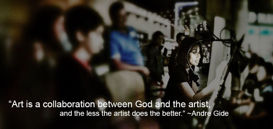 Art is a collaboration between God and the artist, and the less the artist does the better. ~Andre Gide